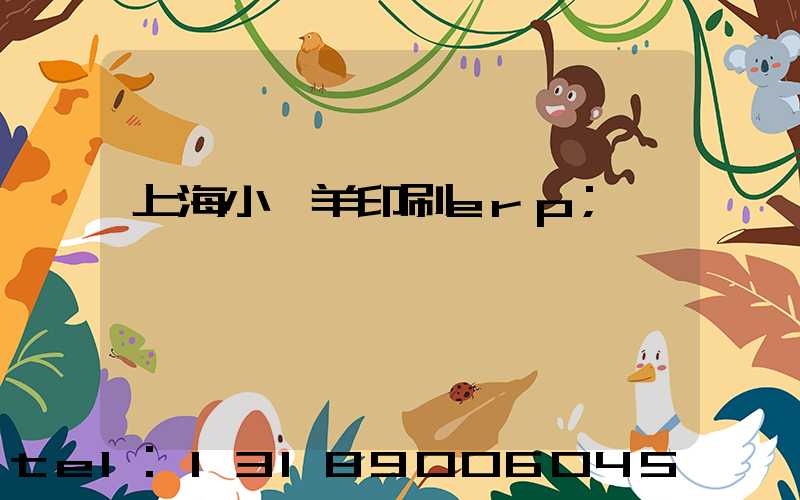 上海小羚羊印刷erp