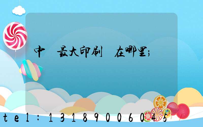 中國最大印刷廠在哪里