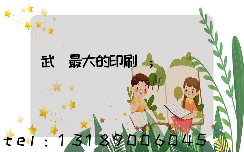 武漢最大的印刷廠