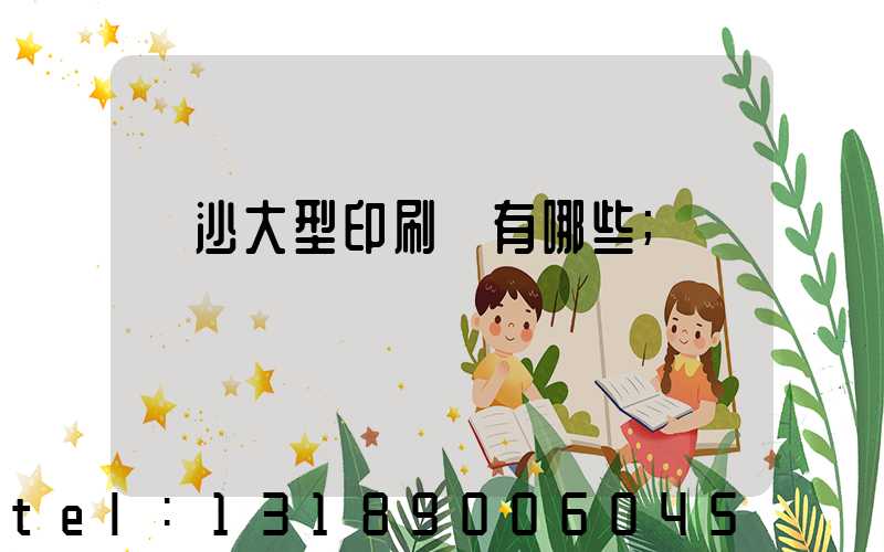 長沙大型印刷廠有哪些